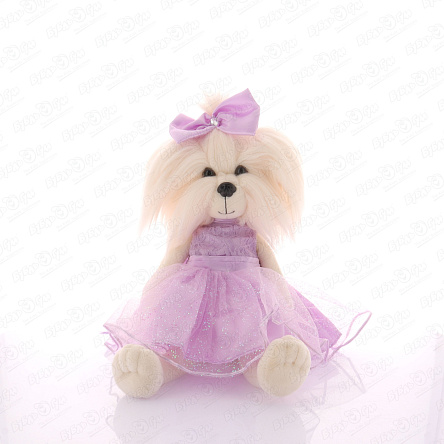 Игрушка мягкая Lucky Doggy mini Щенок в платье с бантом 37см - фото 360