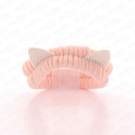 Повязка на голову меховая Жемчужные ушки - фото 360