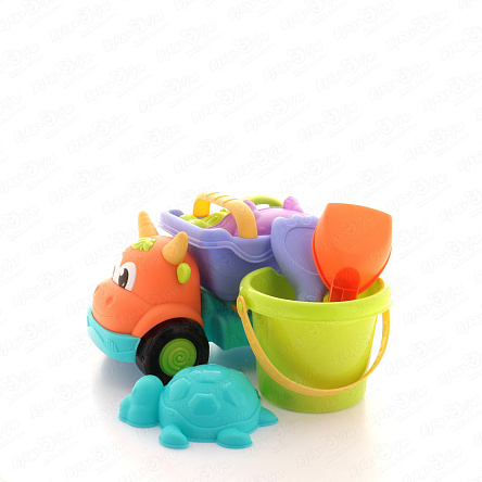 Набор для песочницы с машиной 7шт - фото 360 Набор для песочницы с машиной 7шт - фото 360