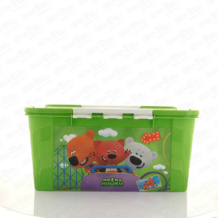 Ящик для игрушек Ми-ми-мишки зеленый 39х29х18см - фото 360 Ящик для игрушек Ми-ми-мишки зеленый 39х29х18см - фото 360