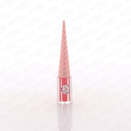 Блеск для губ Милая леди с колпачком рог единорога красный - фото 360