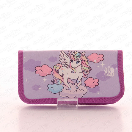 Пенал Единорог с разноцветной гривой один отдел - фото 360