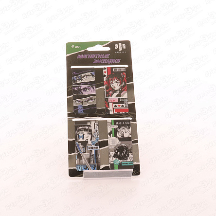 Набор закладок Аниме магнитных 4шт - фото 360