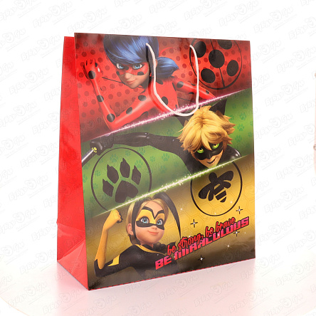 Пакет подарочный Леди баг 33,5х40см - фото 360 Пакет подарочный Леди баг 33,5х40см - фото 360