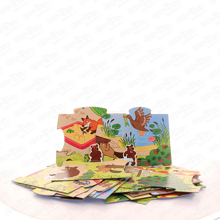 Пазл-мозаика напольный Медвежата 93х60см 20эл - фото 360