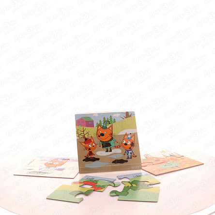 Пазл Step puzzle Три кота Времена года двусторонние 16эл с 2лет - фото 360