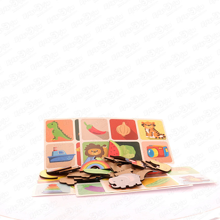 Игра развивающая Baby Toys лото тактильное 36фишек 6карточек с 3лет - фото 360