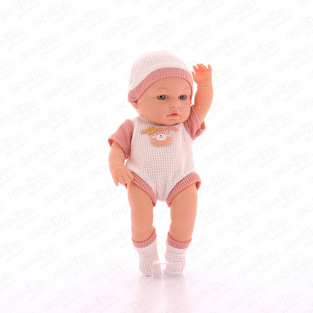 Пупс Lanson Toys малыш в бежевом костюмчике 36см  - фото 360