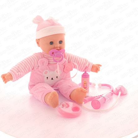 Пупс Lanson Toys интерактивный с набором доктора - фото 360