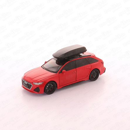 Модель авто Lanson Toys Audi RS6 с дополнительным багажником на крыше красная 1:24 20см с 6лет - фото 360