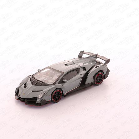 Модель авто Lanson Toys Lamborghini Veneno серая 1:24 20см с 6лет - фото 360