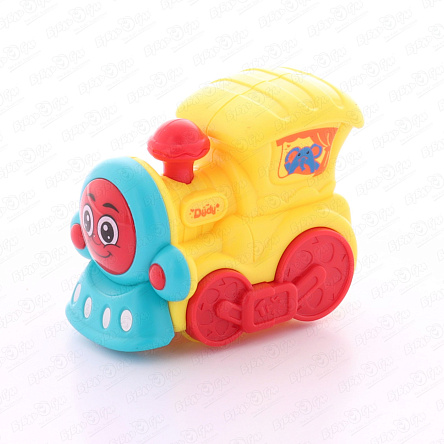 Паровозик инерционный в ярких цветах в ассортименте - фото 360