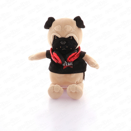 Игрушка мягкая Мопс Мопси в подарочной коробке 29см - фото 360