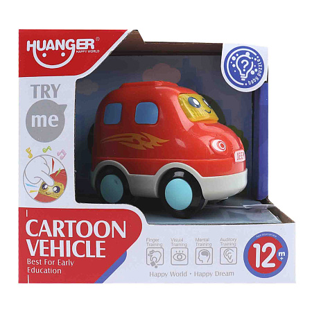  Машинка Huanger Джип красная со звуковыми эффектами с 12мес