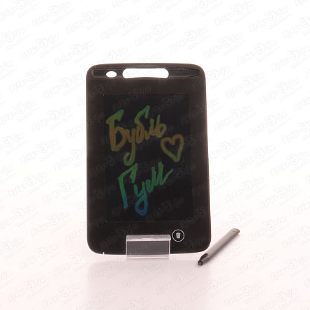 Доска для рисования с LCD-дисплеем черная 16см в ассортименте - фото 360