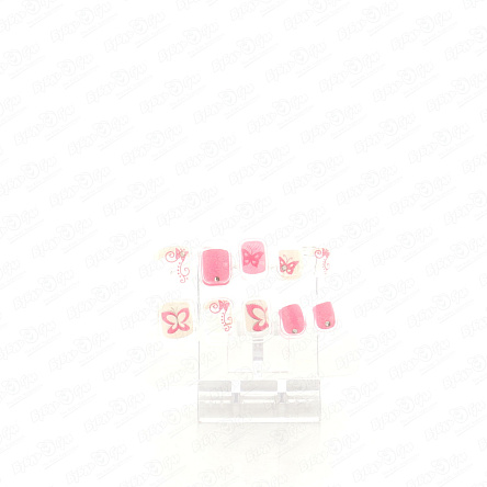 Набор накладных ногтей LUKKY Нэйл-Арт BUTTERFLY DIAMONDS на водной основе  - фото 360