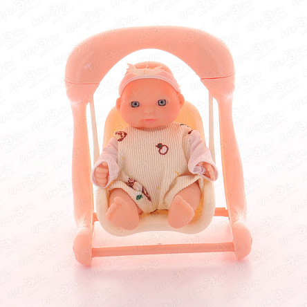 Пупс Lanson Toys с качелями 15см - фото 360