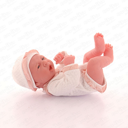 Пупс реалистичный Lanson Toys в костюмчике с аксессуарами для кормления зевающий 35см - фото 360