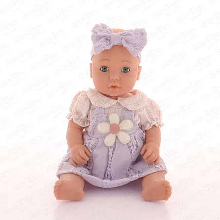 Пупс Lanson Toys в сарафане с аксессуарами для кормления 40см - фото 360