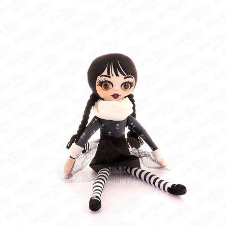 Игрушка мягкая кукла Аманда в черном текстиль 48см - фото 360