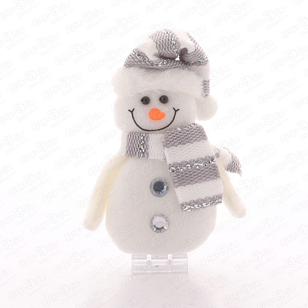 Фигурка декоративная Новогодние персонажи серая в ассортименте 15см - фото 360