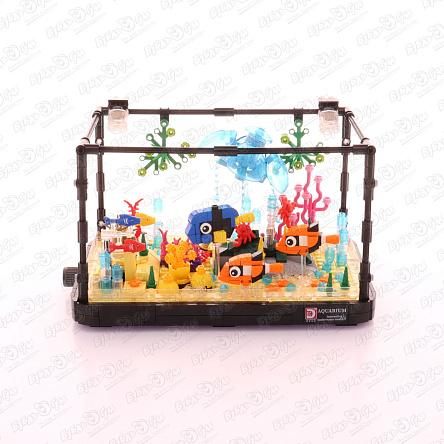 Конструктор Lanson Toys Аквариум с рыбками с подвижным механизмом и светом 725дет с 8лет - фото 360