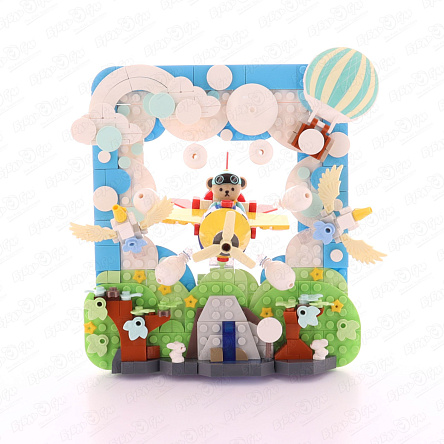 Конструктор Lanson Toys  Мишка-пилот в рамке 425дет - фото 360