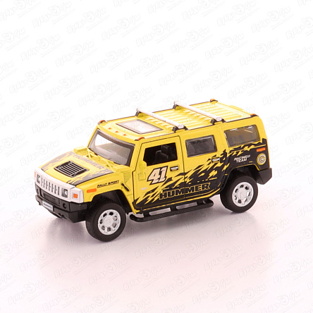 Машинка Технопарк металлическая инерционная Hummer открывающиеся двери и багажник 12см - фото 360