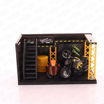 Набор Lanson Toys Мотоцикл с гаражом 1:14 в ассортименте - фото 360