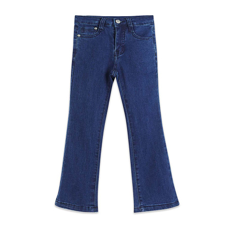 Брюки Lanson Kids расклешенные джинсовые темно-синие