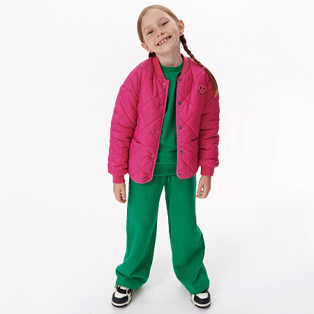 Брюки утепленные Lanson Kids без рисунка зеленые