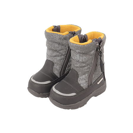 Сапоги Pasito с пятнистыми узорами на молнии по бокам серые