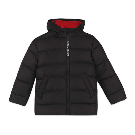 Куртка Lanson Kids зимняя на молнии и капюшоном черная