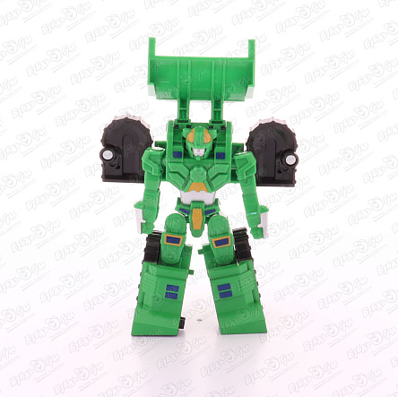 Трансформер Hello Carbot S5 Starby робот и гусеничный бульдозер зеленый 16см с 6лет - фото 360