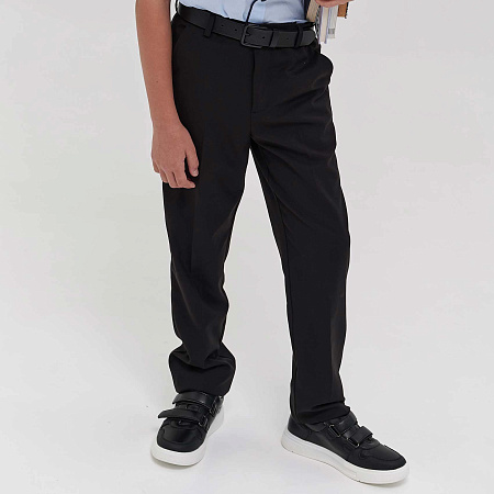 Брюки Lanson Kids классические прямого кроя с косыми карманами черные