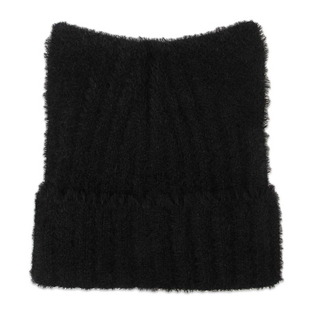 Шапка Lanson Kids пушистая с ушками черная