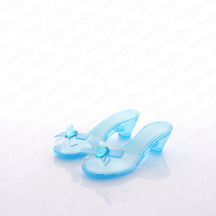 Туфли принцессы голубые с сердцем на каблуке - фото 360 Туфли принцессы голубые с сердцем на каблуке - фото 360