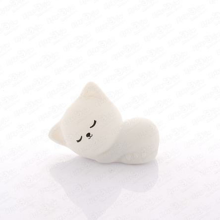 Ночник Котёнок силиконовый на батарейках - фото 360