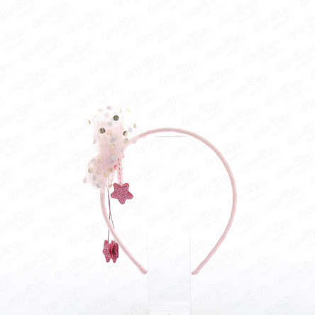 Ободок с розовым бантом-бабочкой - фото 360 Ободок с розовым бантом-бабочкой - фото 360