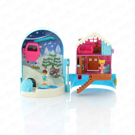 Набор миниатюрный Дом в форме мороженного с куклой - фото 360