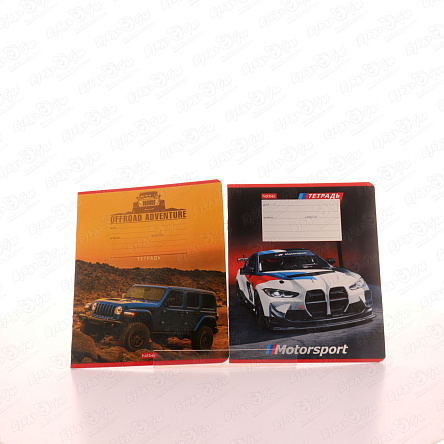 Тетрадь Я люблю скорость косая линия 12л в ассортименте - фото 360