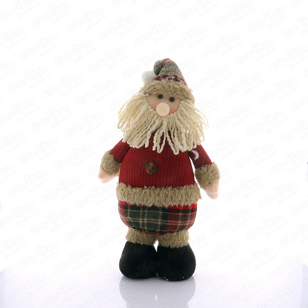 Декор новогодний мягкий Дедушка Мороз текстиль 50см - фото 360