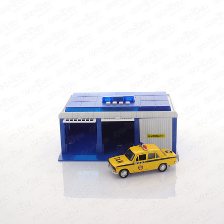 Набор игровой Технопарк Пост ГАИ с машинкой световые и звуковые эффекты - фото 360 Набор игровой Технопарк Пост ГАИ с машинкой световые и звуковые эффекты - фото 360