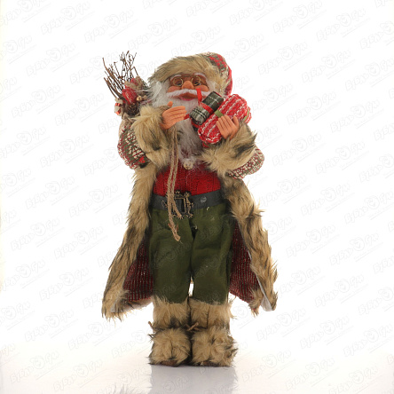 Декор фигура Дед Мороз в кафтане с подарками 45см - фото 360 Декор фигура Дед Мороз в кафтане с подарками 45см - фото 360