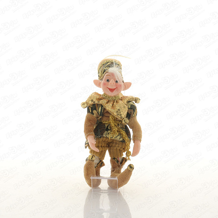 Декор новогодний Эльф золотой 25см - фото 360