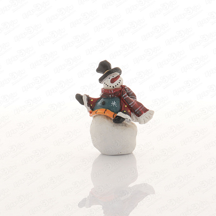 Декор статуэтка Снеговик ретро 8см в ассортименте - фото 360