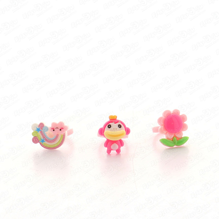 Набор колец в шкатулке Розовый мир в ассортименте  - фото 360