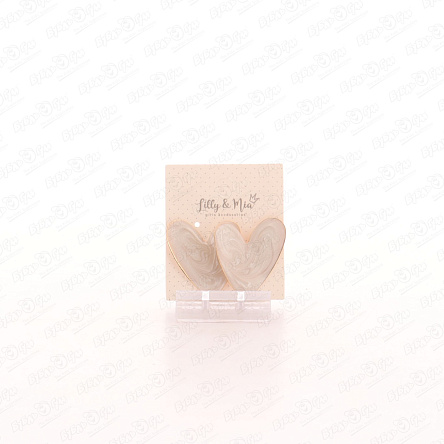 Клипсы Lilly&Mia Жемчужные сердечки - фото 360