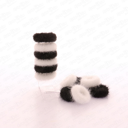 Резинки Lilly & Mia махровые черно-белые - фото 360