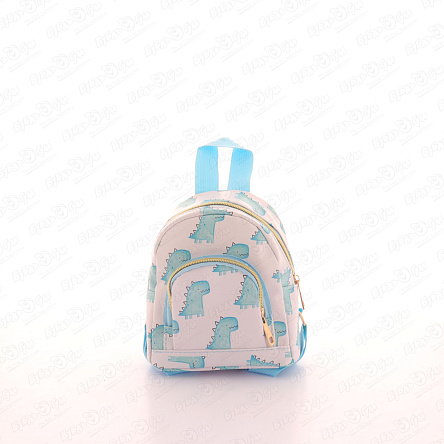 Рюкзак Lanson Kids с голубыми динозаврами белый - фото 360